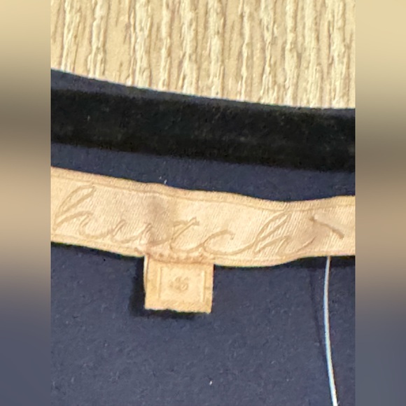 Hutch Clara Leopard Dress  Navy and Peach Wrap Dress - Picture 5 of 12